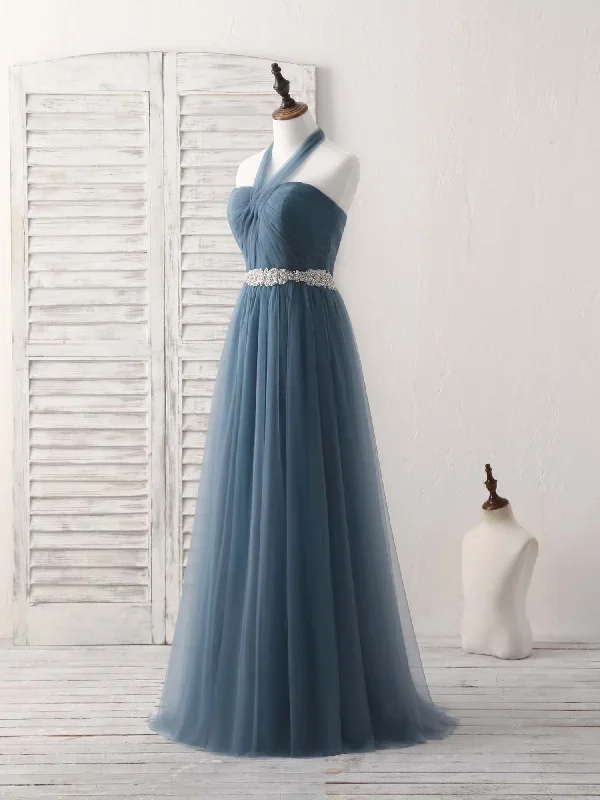 a-line-gray-blue-tulle-long-bridesmaid-dress-gray-blue-prom-dress