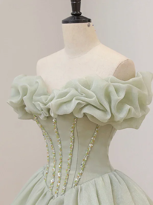 a-line-off-shoulder-organza-green-short-prom-dress-cute-homecoming-dress-with-beads