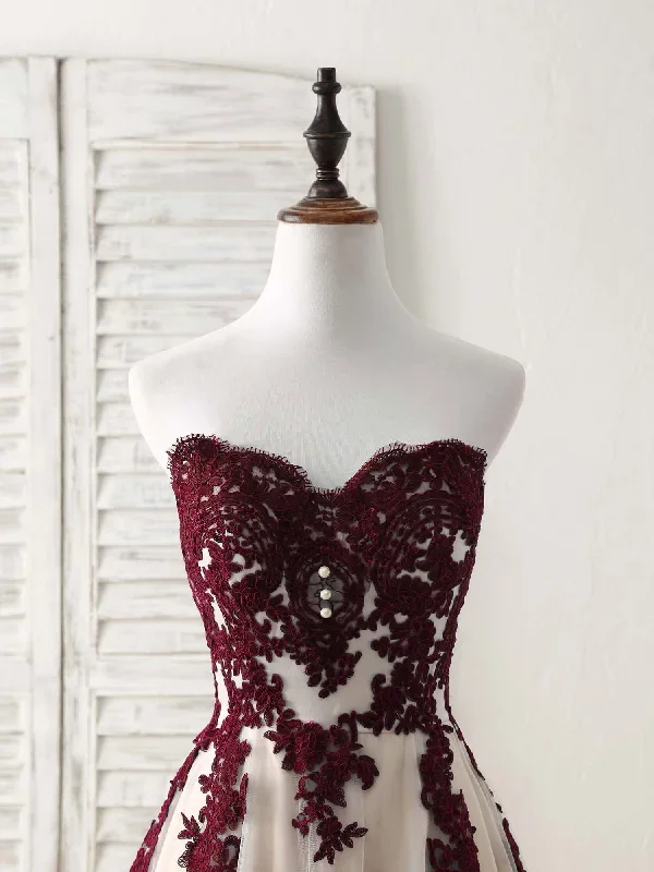 a-line-sweetheart-tulle-lace-applique-burgundy-long-prom-dress-bridesmaid-dress