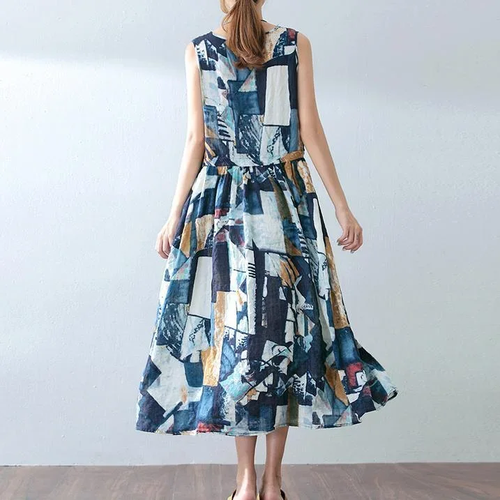 baggy-blue-cotton-dresses-oversized-prints-traveling-dress-casual-sleeveless-maxi-dress