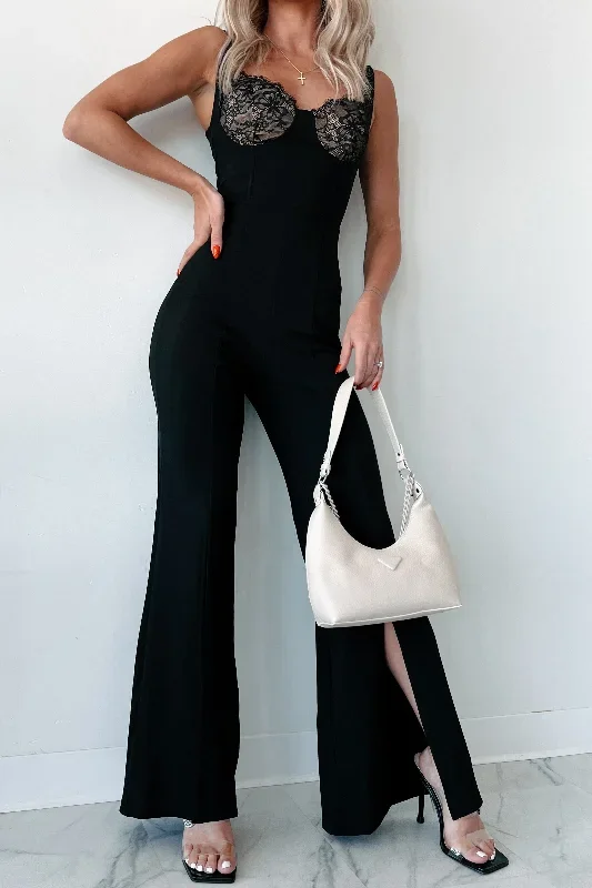 beautiful-lie-lace-contrast-slit-flare-jumpsuit-black