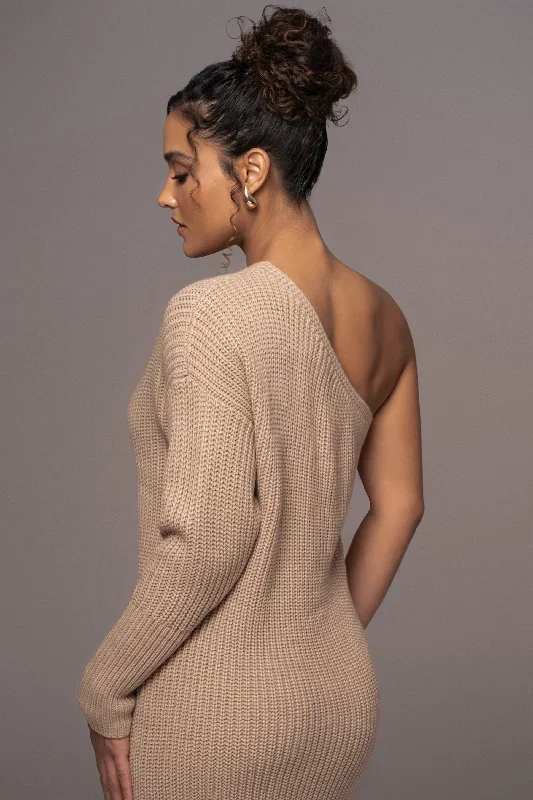 beige-long-knit-sweater-dress