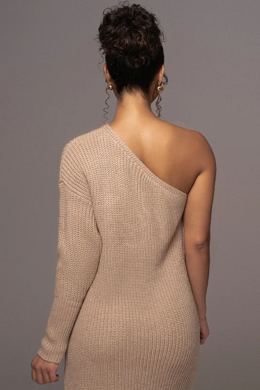 beige-long-knit-sweater-dress