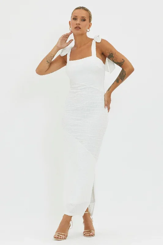 bindi-puckered-tied-strap-dress-white