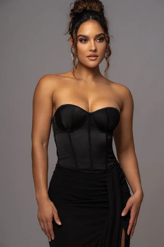 black-leo-matte-satin-bustier