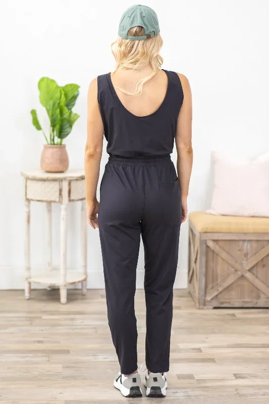 black-loose-fit-poly-blend-jumpsuit