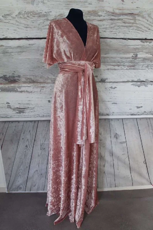 blush-pink-velvet-infinity-convertible-bridesmaid-dress