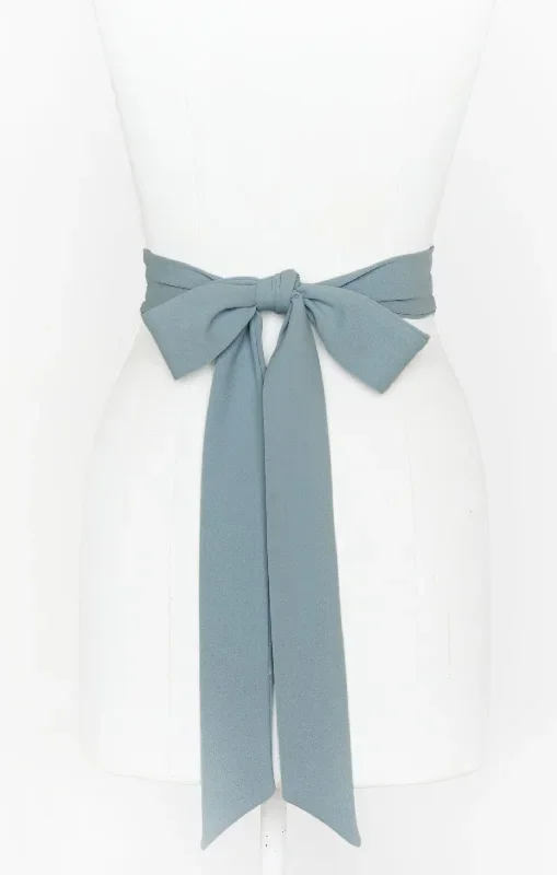 Bridesmaid Sash ~ Dusty Sage Stretch