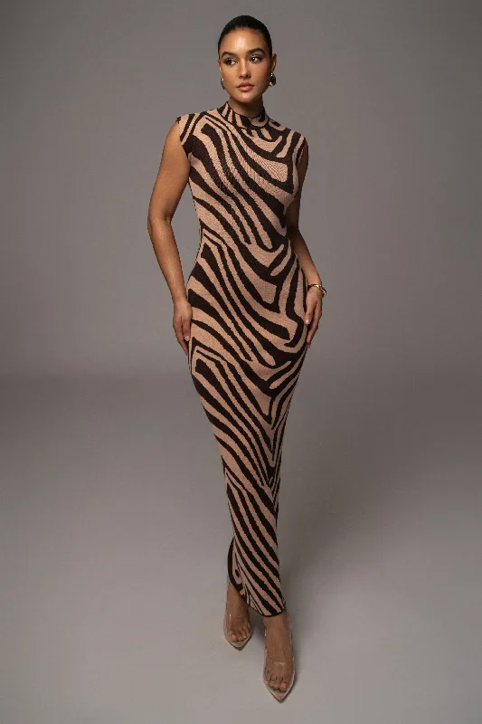 brown-abstract-print-edel-mock-maxi-dress