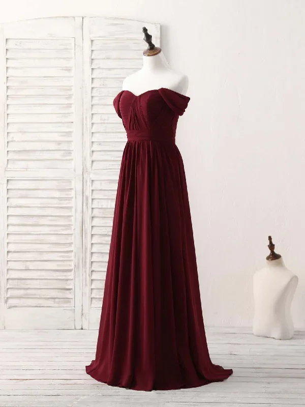 burgundy-chiffon-off-shoulder-long-prom-dress-burgundy-bridesmaid-dress