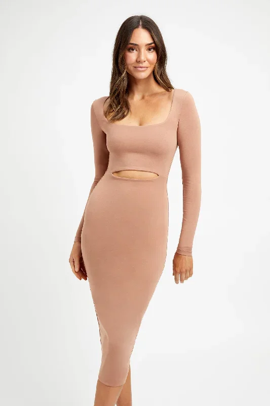 carolina-midi-dress-mocha-mousse