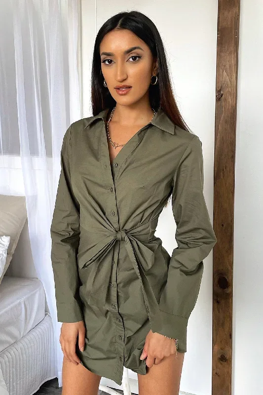 Cella T-Shirt Dress - Khaki