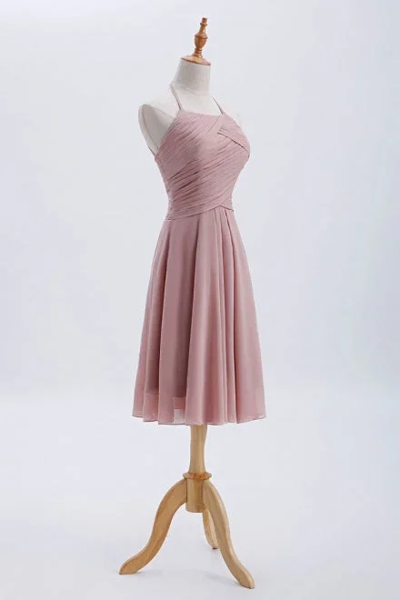 chiffon-blush-pink-short-bridesmaid-dress