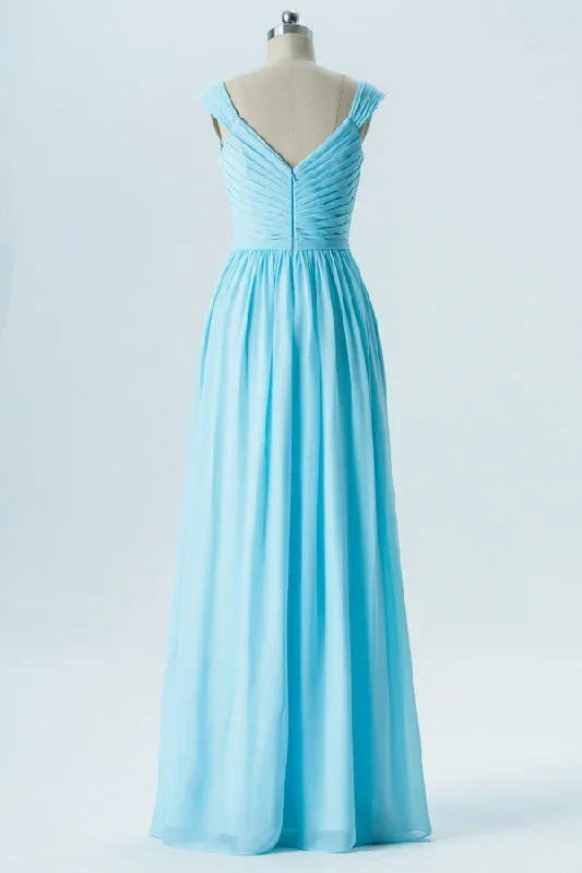 chiffon-light-blue-wide-straps-long-bridesmaid-dress