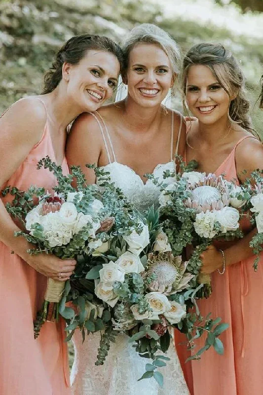 coral-chiffon-front-split-long-bridesmaid-dress