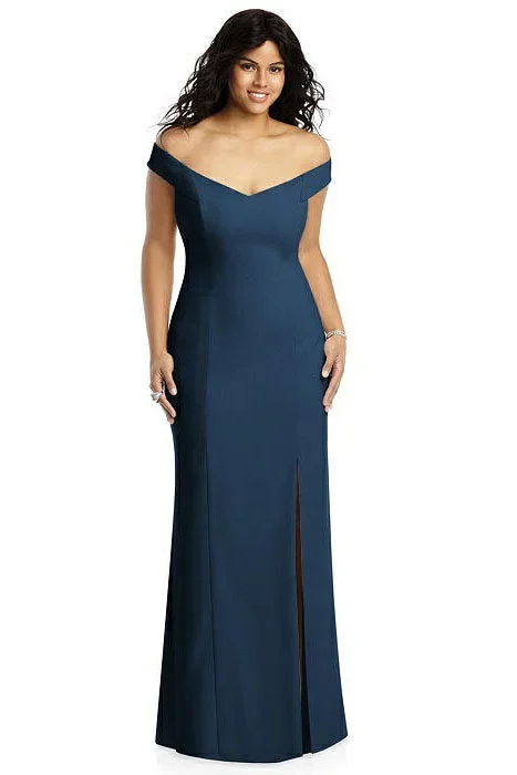 criss-cross-mermaid-navy-blue-bridesmaid-dress-with-split