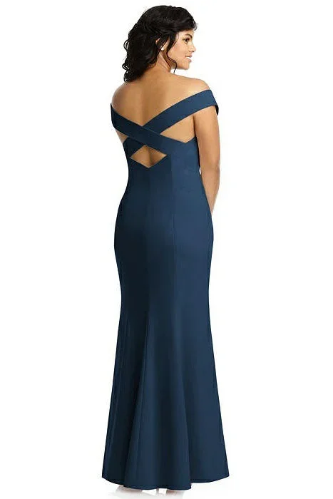 criss-cross-mermaid-navy-blue-bridesmaid-dress-with-split