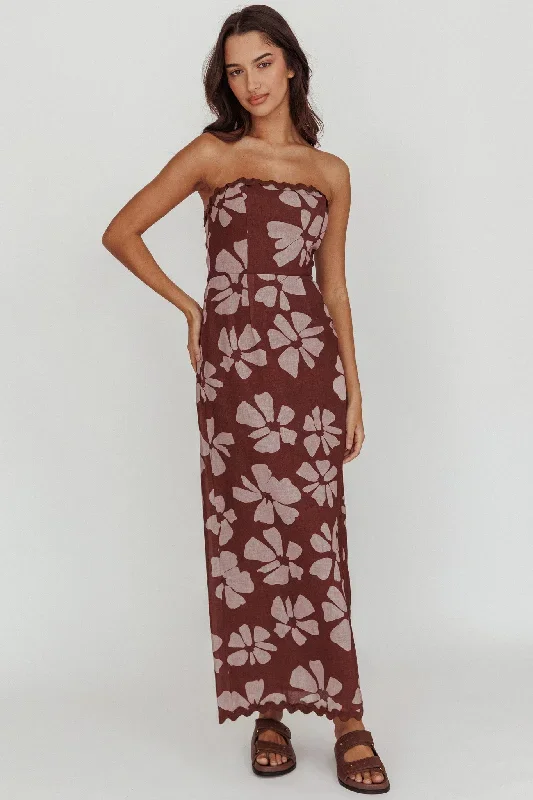 cypress-floral-strapless-maxi-dress-brown