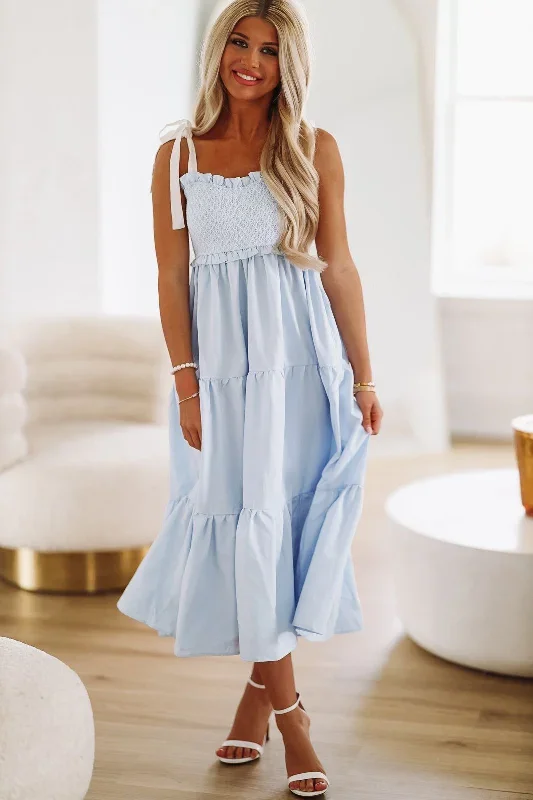 Dear Diary Maxi Dress - Blue