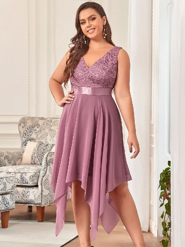 deep-v-neck-lace-chiffon-bridesmaid-dress-with-asymmetrical-hem-ep00207