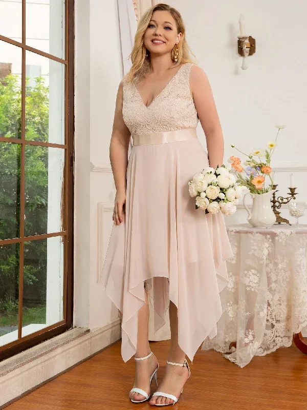 deep-v-neck-lace-chiffon-bridesmaid-dress-with-asymmetrical-hem-ep00207