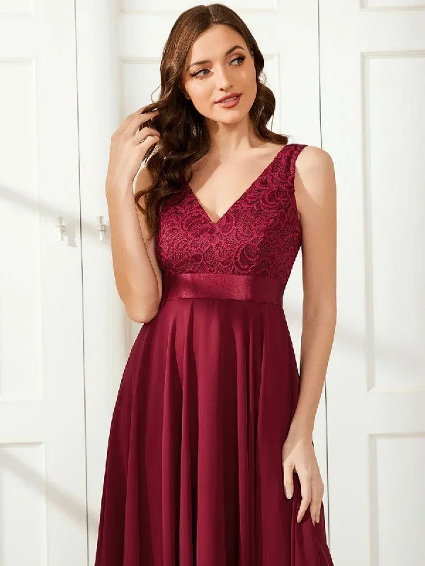 deep-v-neck-lace-chiffon-bridesmaid-dress-with-asymmetrical-hem-ep00207