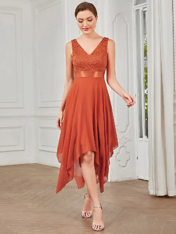 deep-v-neck-lace-chiffon-bridesmaid-dress-with-asymmetrical-hem-ep00207