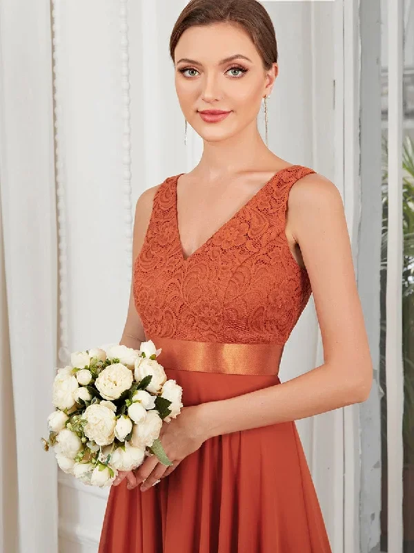 deep-v-neck-lace-chiffon-bridesmaid-dress-with-asymmetrical-hem-ep00207