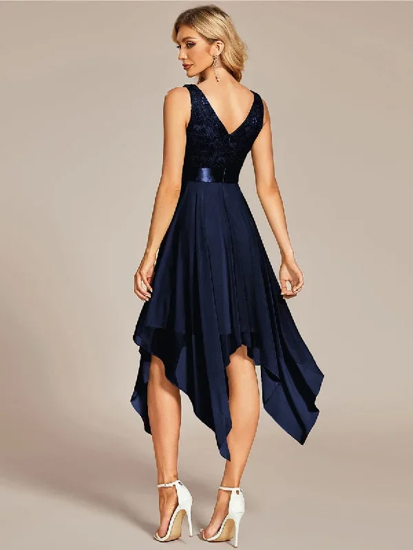 deep-v-neck-lace-chiffon-bridesmaid-dress-with-asymmetrical-hem-ep00207