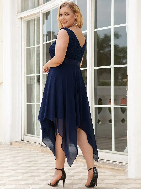 deep-v-neck-lace-chiffon-bridesmaid-dress-with-asymmetrical-hem-ep00207