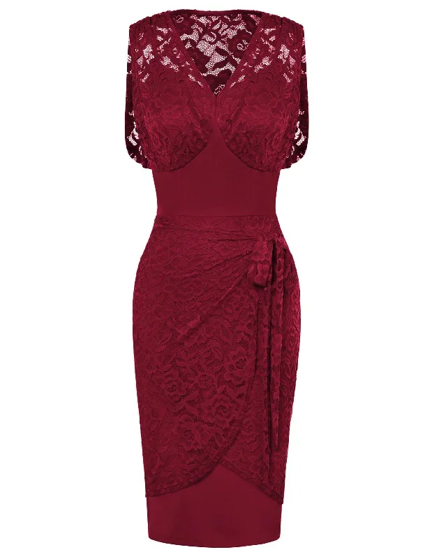 dress-lace-patchwork-dress-sleeveless-v-neck-back-slit-bodycon-dress-1