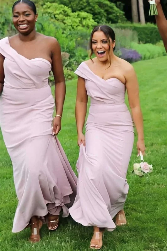 dusky-pink-one-shoulder-long-bridesmaid-dress