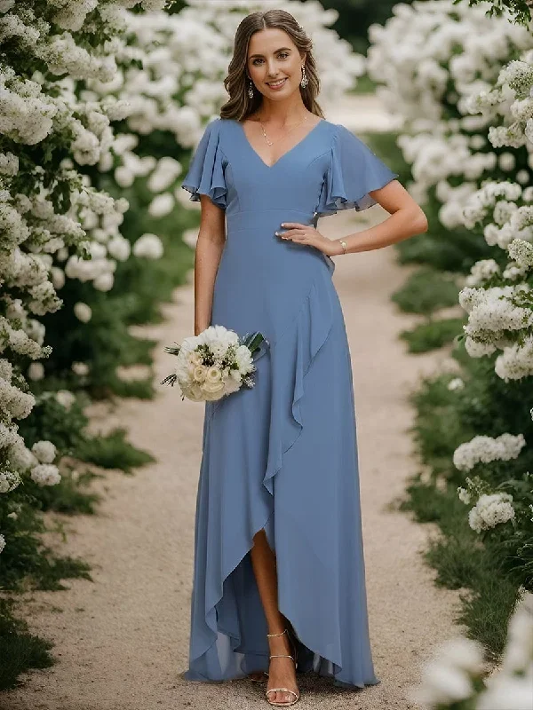 dusty-blue-and-navy-bridesmaid-gowns