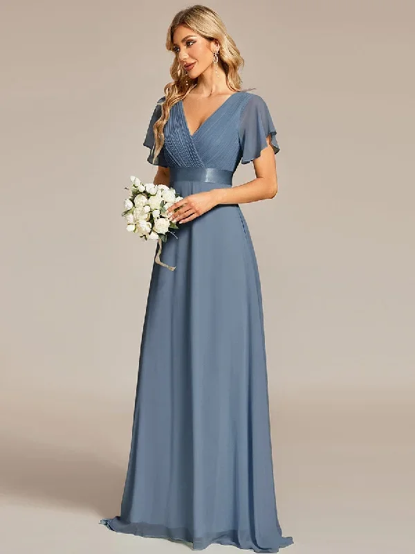 dusty-blue-and-navy-bridesmaid-gowns