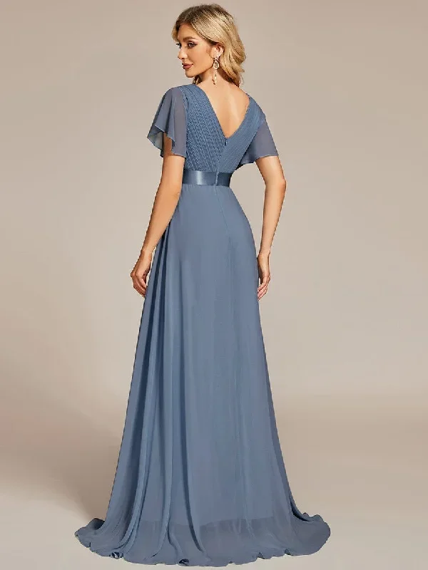 dusty-blue-and-navy-bridesmaid-gowns