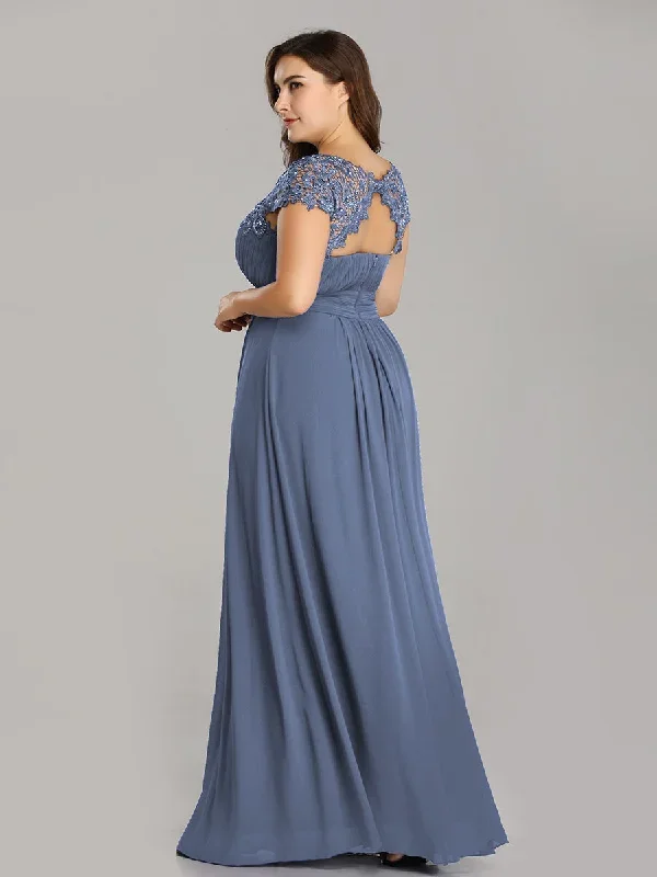 dusty-blue-and-navy-bridesmaid-gowns