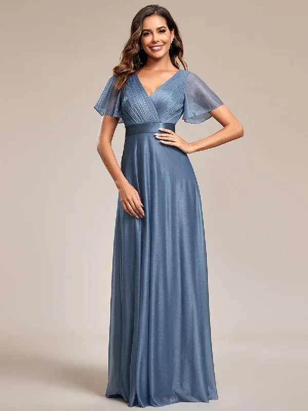 dusty-blue-and-navy-bridesmaid-gowns