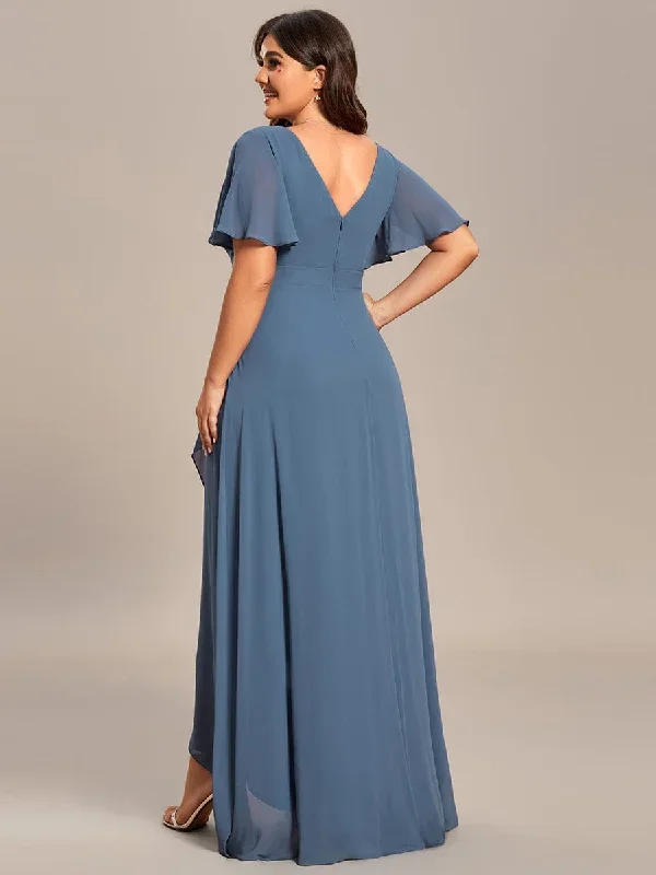 dusty-blue-and-navy-bridesmaid-gowns