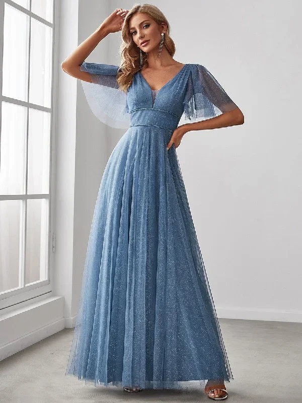 dusty-blue-and-navy-bridesmaid-gowns