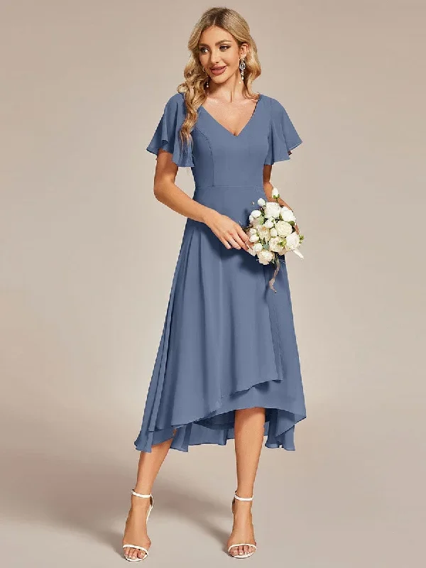 dusty-blue-and-navy-bridesmaid-gowns