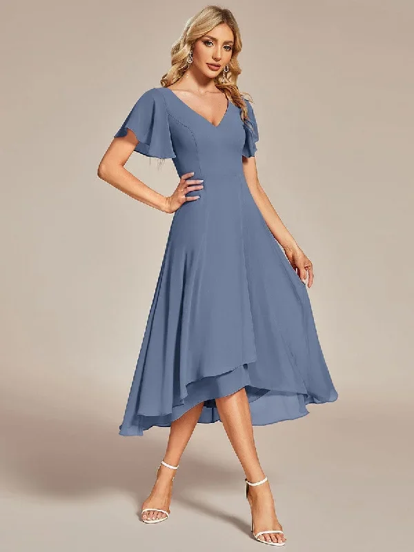 dusty-blue-and-navy-bridesmaid-gowns