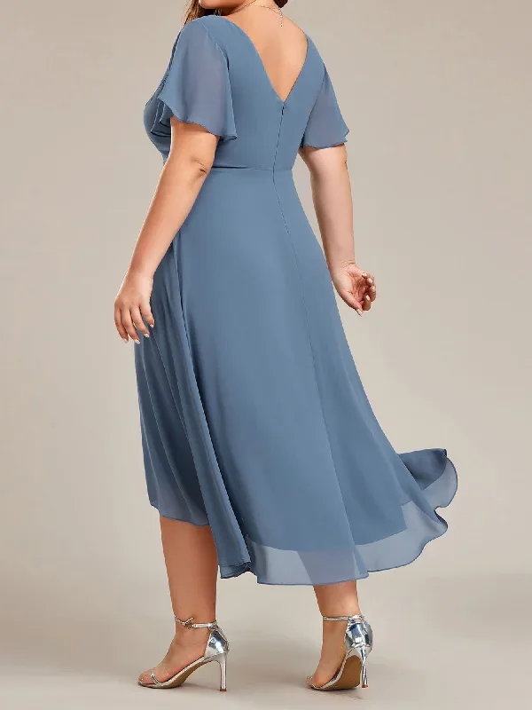 dusty-blue-and-navy-bridesmaid-gowns