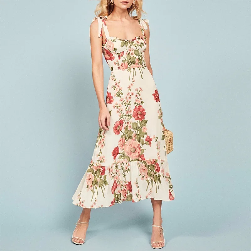 elegant-ruffle-hem-floral-chiffon-midi-dress-neck-strap-tie-sexy-slip-dress