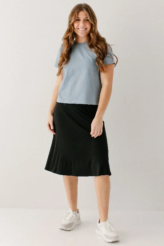 'Eva' Bamboo Blend Skater Skirt FINAL SALE