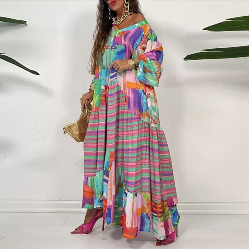 fashion-retro-loose-boho-print-maxi-dress