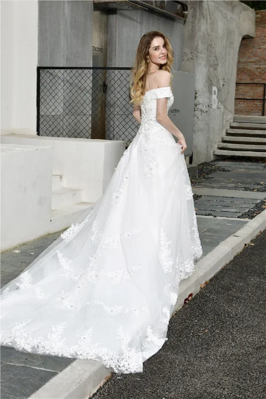 fast-shipping-princess-off-shoulder-white-wedding-dress-with-pearls