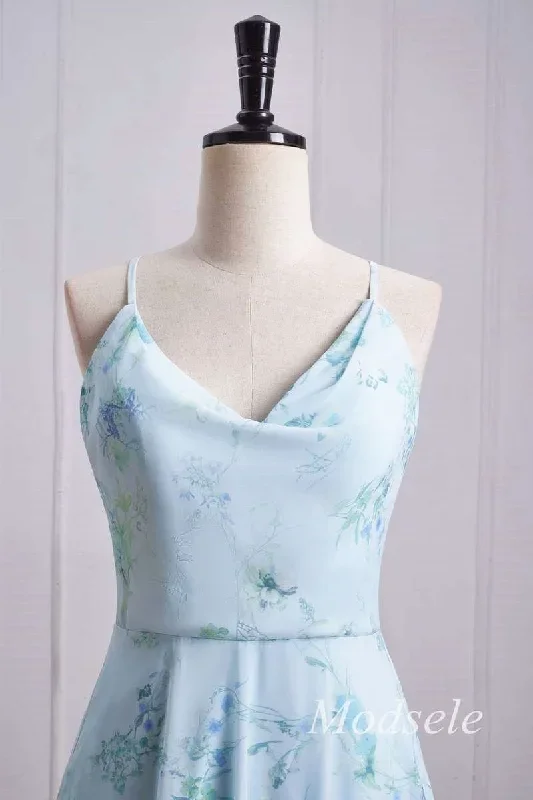 floral-print-cowl-neck-cross-back-chiffon-bridesmaid-dress