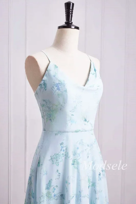 floral-print-cowl-neck-cross-back-chiffon-bridesmaid-dress