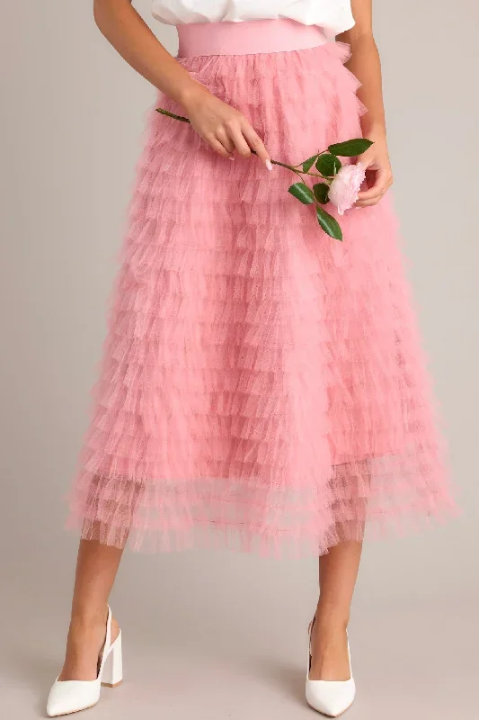 Good Luck Charm Pink Tulle Skirt