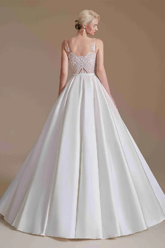 gorgeous-v-neck-white-floor-length-wedding-dress-with-embirodery